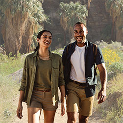 Two Adults Hiking